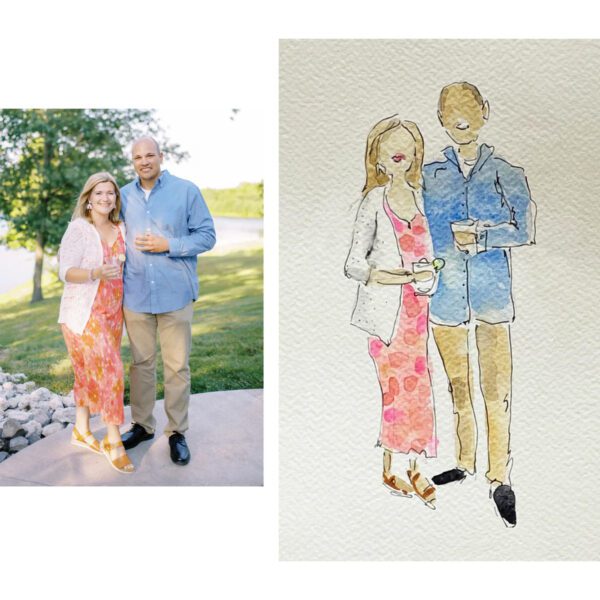 Laura Wright "Live Style" Custom Watercolor Portrait Session - Image 2