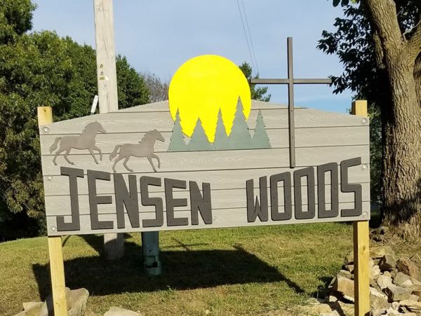 Jensen Woods Sign